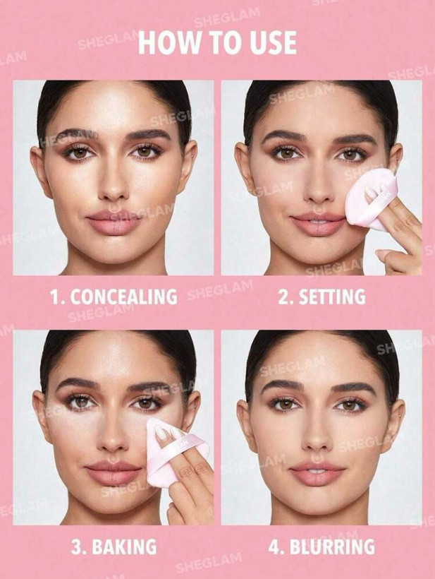 پاف و پد بلندر شیگلم مدل Insta Ready Powder Puff