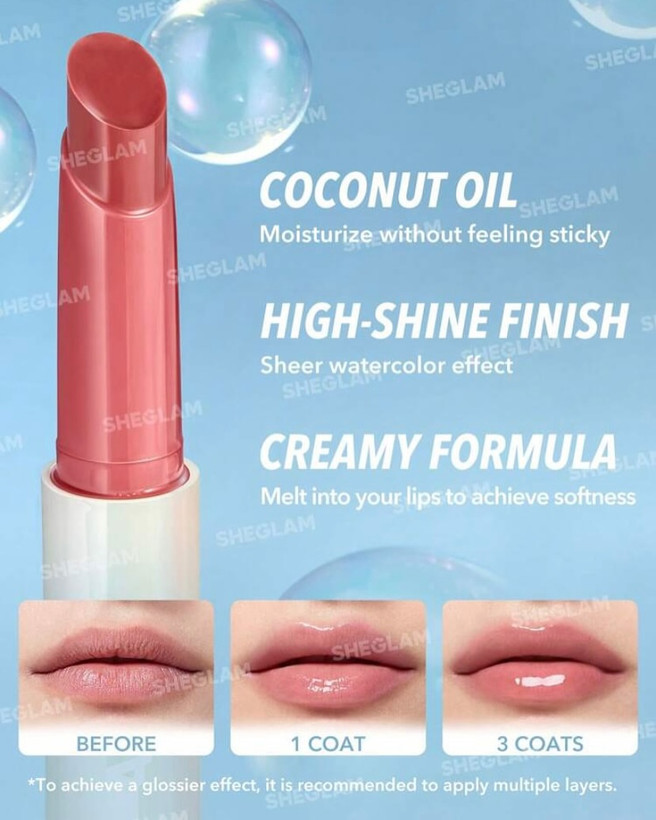 بالم لب شیگلم مدل Pout Perfect Shine رنگ Pink flamingo