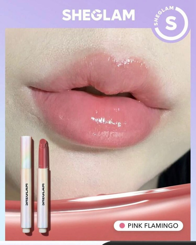 بالم لب شیگلم مدل Pout Perfect Shine رنگ Pink flamingo